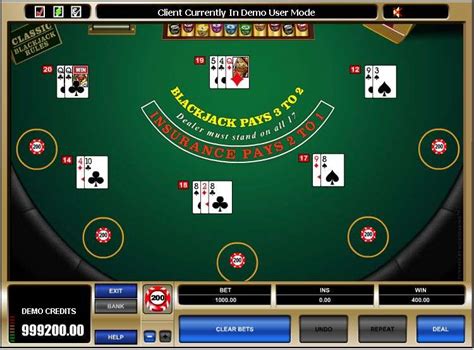 free multi hand blackjack game.